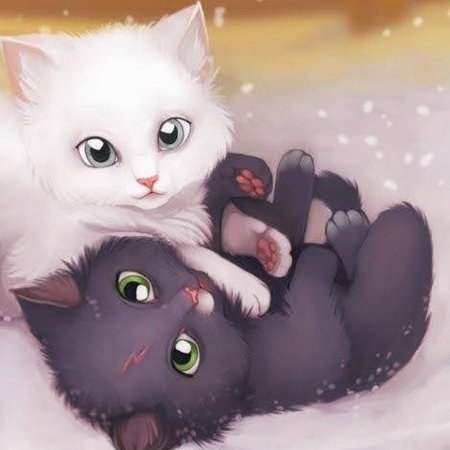Красивые мультяшные коты