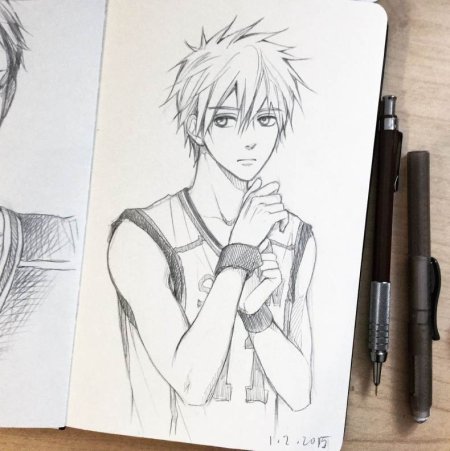 Аниме баскетбол Куроко срисовать