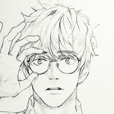 Рисунки в стиле аниме парни