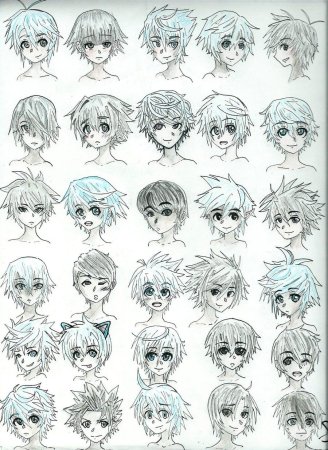 Аниме причёски для парней