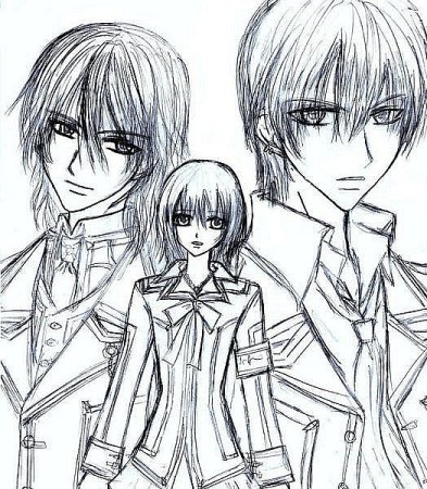 Вампир рисунок аниме