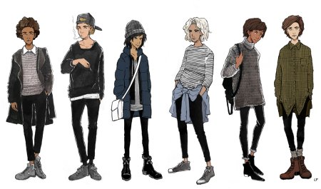 Стили рисования в полный рост