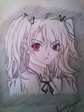 Аниме вампирша нарисовать