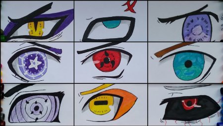 Глаза аниме Наруто Акацуки