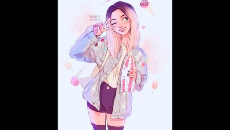 Популярную девочку чтобы нарисовать в тик токе
