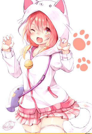 Аниме неко кавай