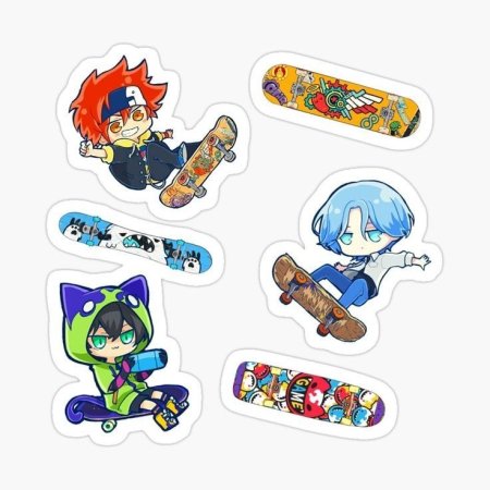 Стикеры скейт бесконечность