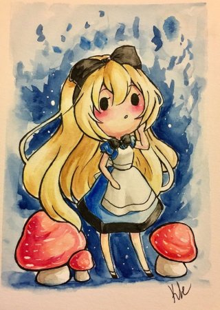 Алиса в стране чудес PNG на прозрачном фоне аниме