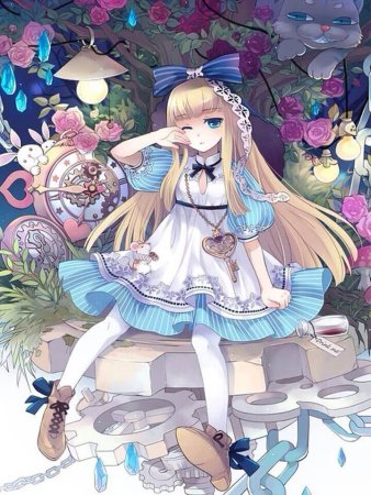 Аниме Алиса Шляпник и белый кролик