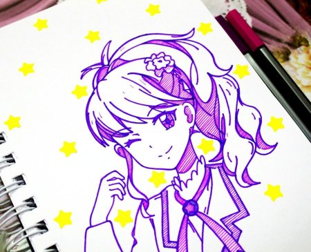 Рисунки для скетчбука аниме