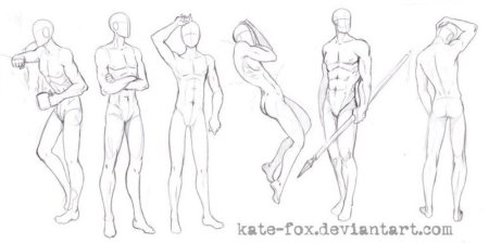 Мужчина в полный рост референс