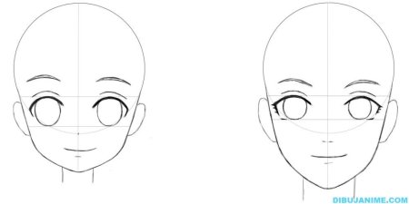 Форма лица аниме