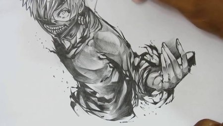 Скетчи аниме Токийский гуль