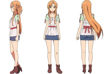 Аниме персонажи в полный рост