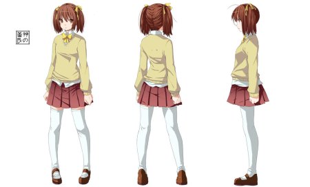 Аниме персонаж со всех сторон