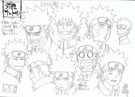 Рисование персонажей Наруто Манга