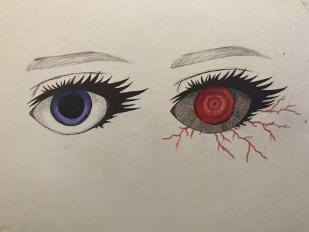 Страшные глаза для срисовки