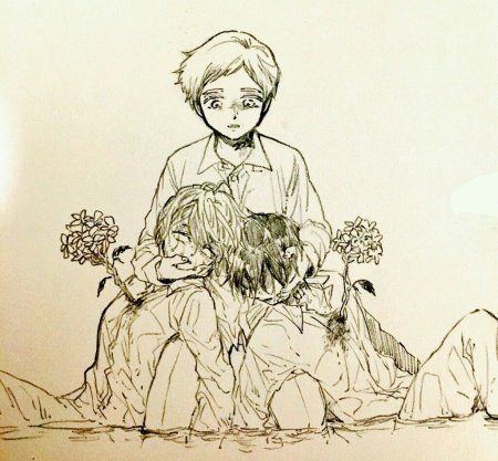 Аниме обещанный Неверленд Эмма и Норман