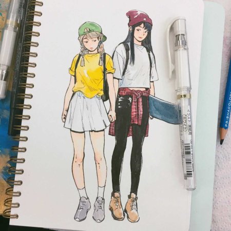 Скетчбук в корейском стиле