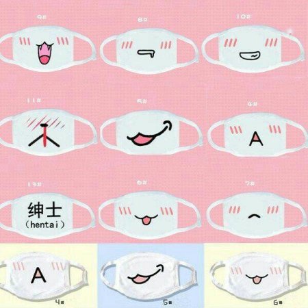 Аниме маски медицинские