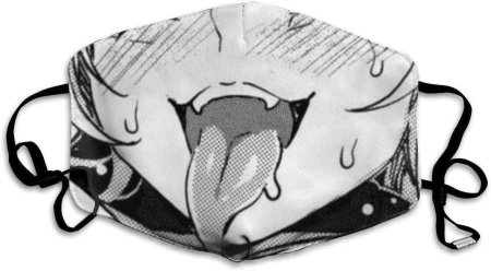 Ахегао в маске аниме