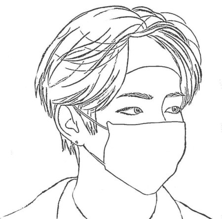 BTS раскраска