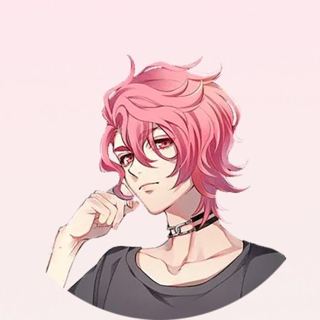 Аниме парень с розовыми волосами