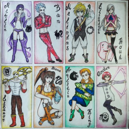 Карты с аниме персонажами