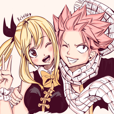 Аниме хвост феи Нацу и Люси