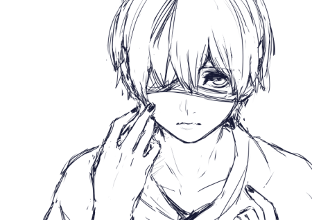 Канеки Токийский гуль разукрашка