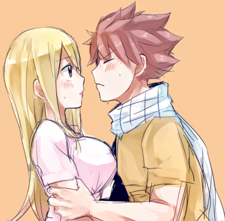 Нацу и Люси раскраска