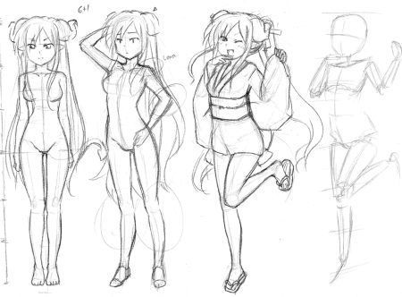 Тело для рисования аниме