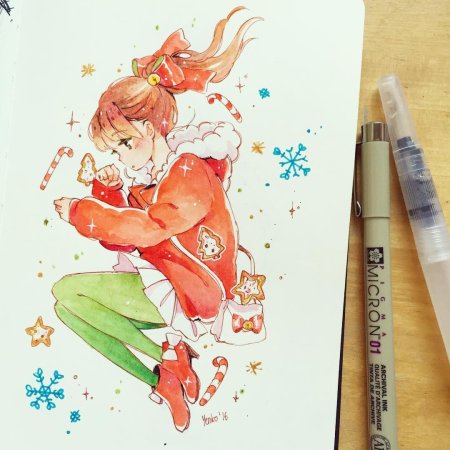 Аниме маркерами Копик