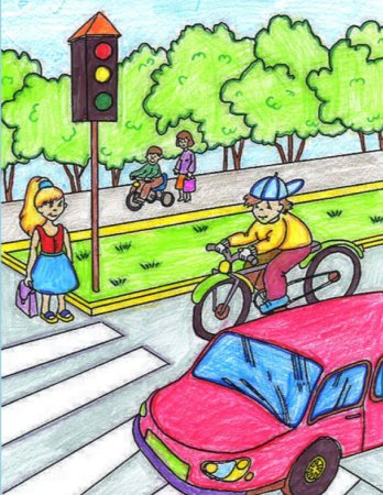 Рисунок на тему ГИБДД