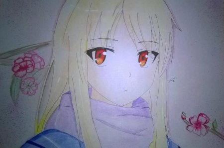 Масиро Сиина рисует