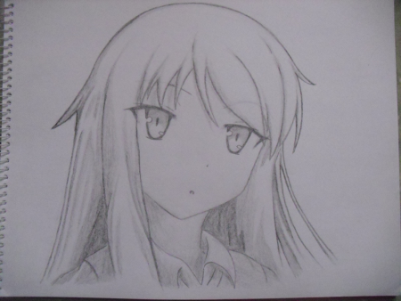 Аниме карандашом Масиро