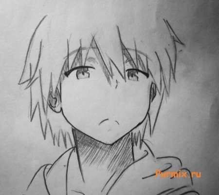 Кошечка из Сакурасо рисунок карандашом