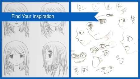 Картинки аниме несложные