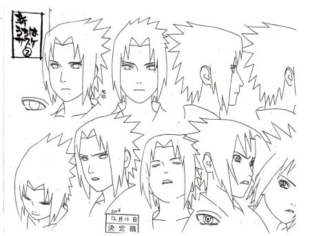 Наруто Саске референс