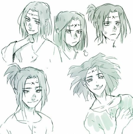 Скетч Неджи Хьюга