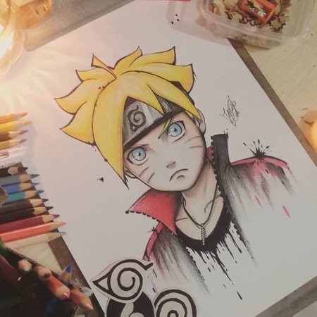 Боруто для срисовки