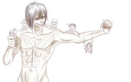 Атака титанов для срисовки Титан