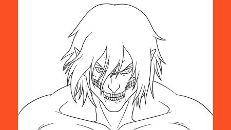 Эрен Титан раскраска