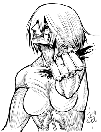 Энни Титан рисунок