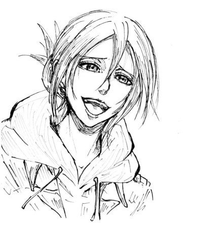 Энни Леонхарт чёрно-белая