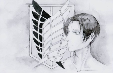 Рисовка аниме атака титанов