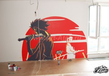 Роспись стен в стиле аниме