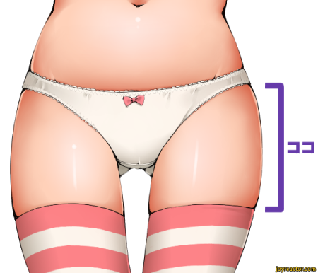 Рисованные девушки в трусиках