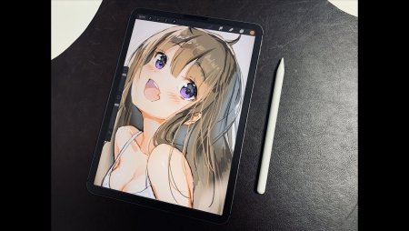 Рисование манги на графическом планшете