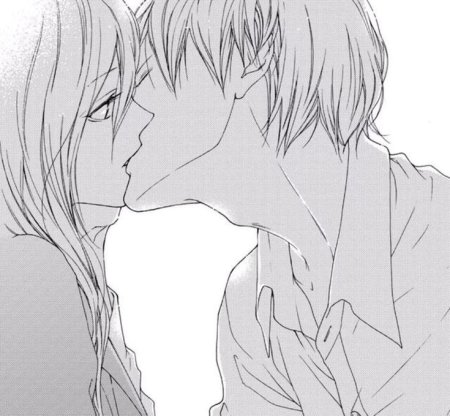 Аниме поцелуй в шею